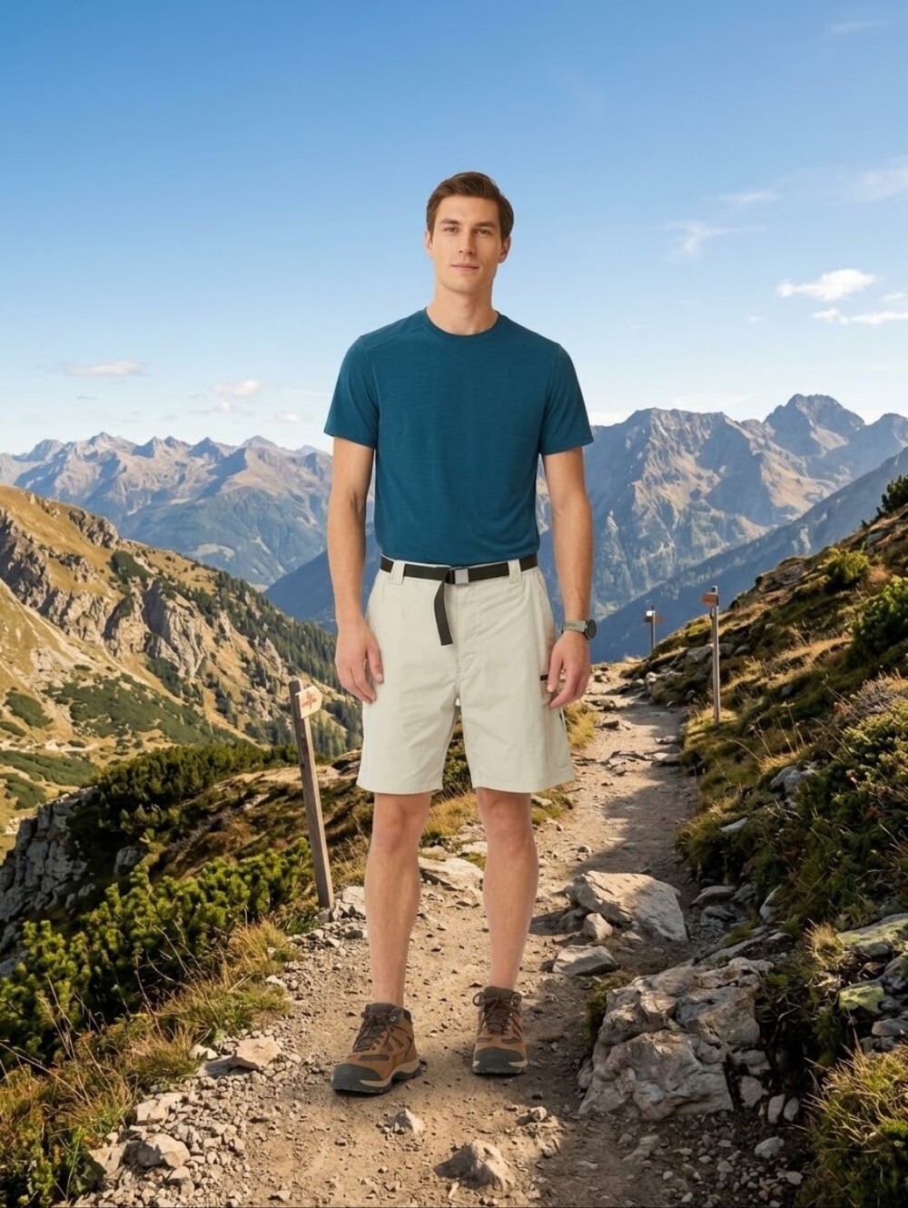 Columbia Khaki 8" inseam Cargo Shorts Size XXL Hiking
